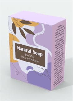 Custom natural soap packaging box