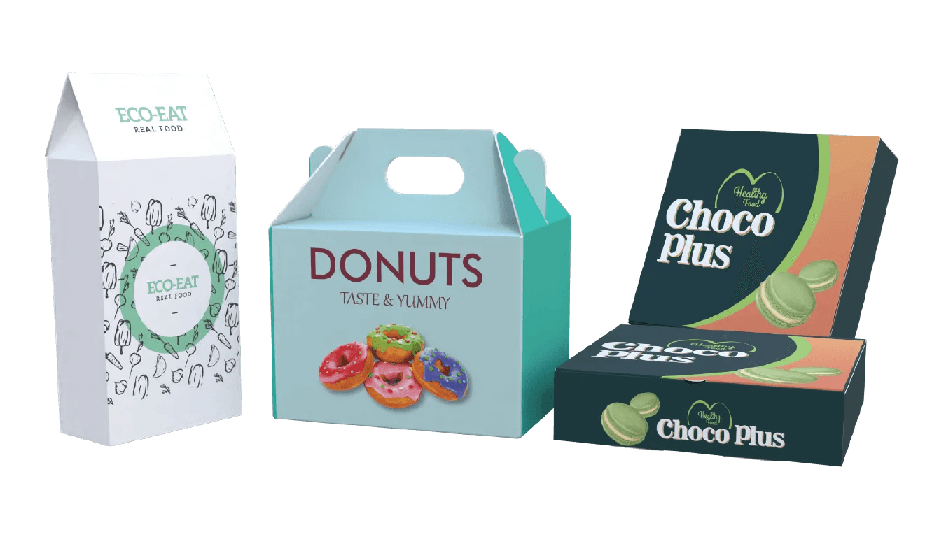 Custom printed food packaging boxes