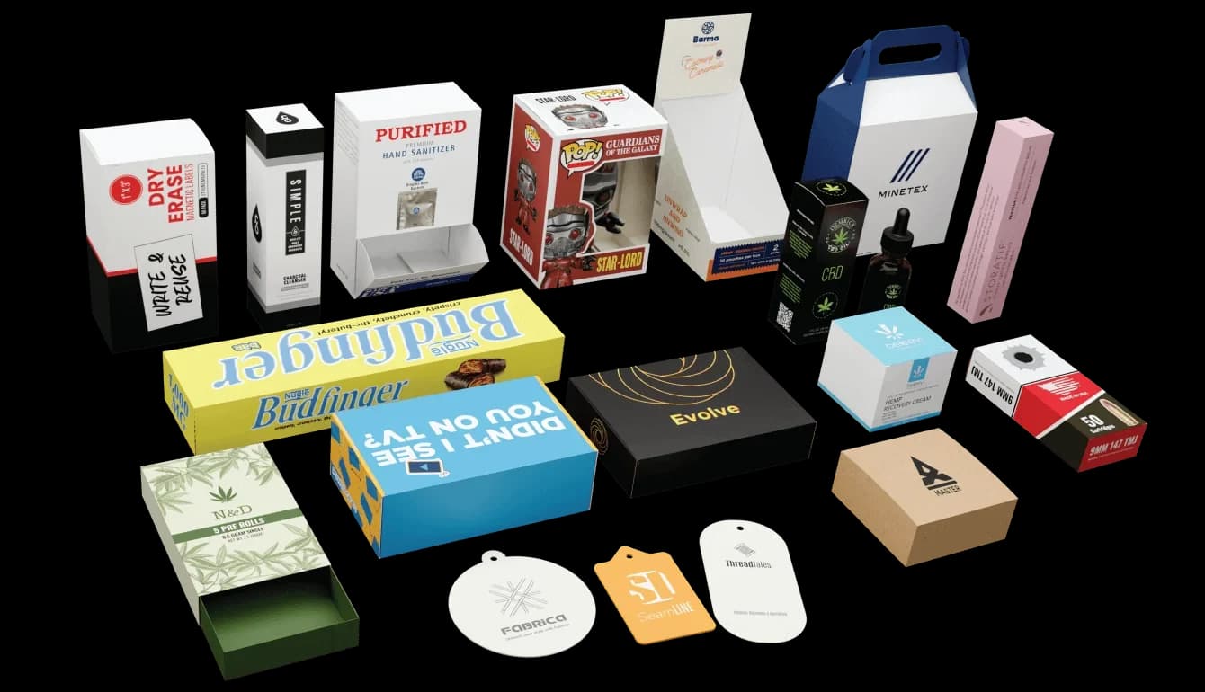 Custom printed boxes for a range of product industries
